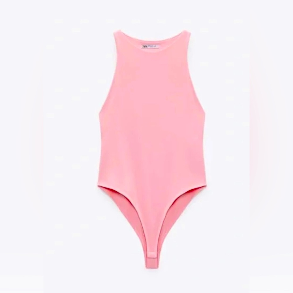 Pink Zara body suit (medium)
